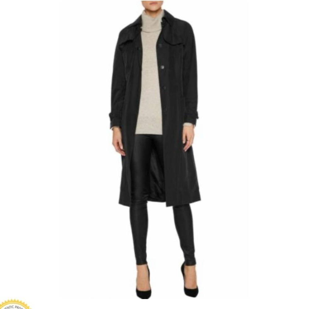 Iris &Ink Women's Navy Trench Coat size 2